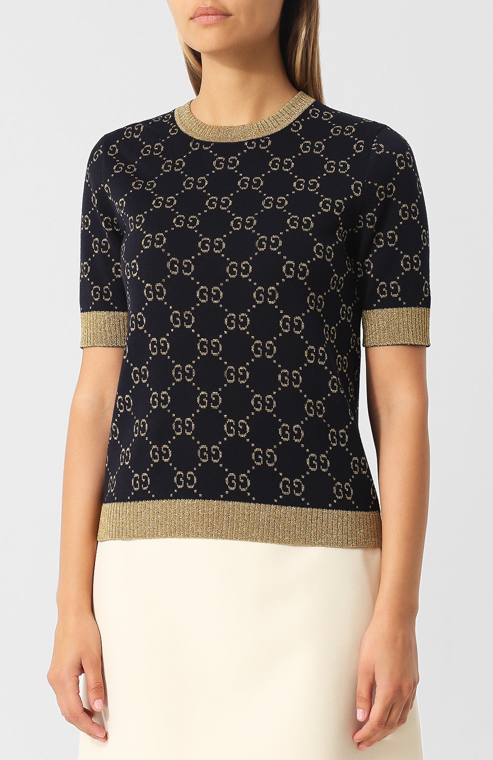 Хлопковый топ GUCCI, арт. 526759/X9W83, фото 3