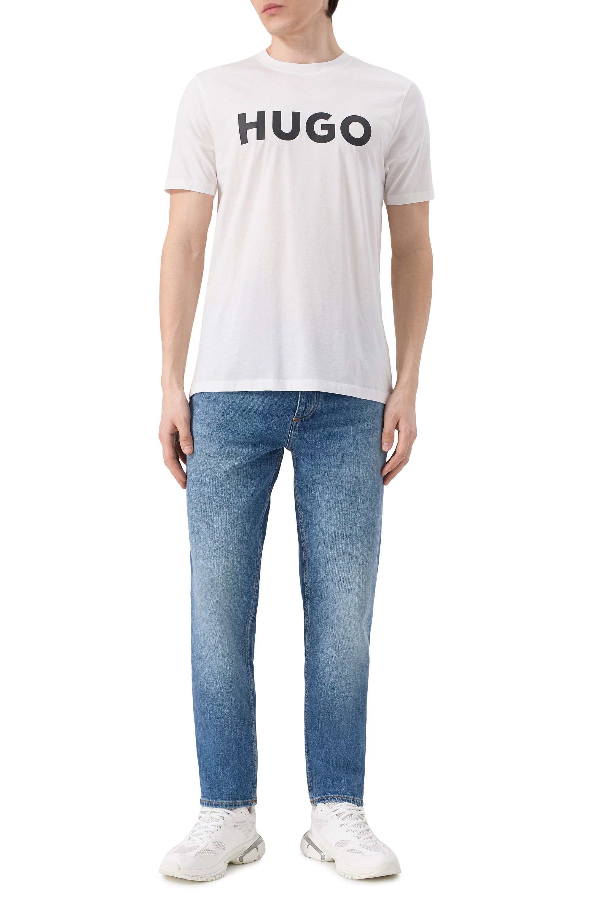 Хлопковая футболка HUGO, арт. 50467556, фото 2