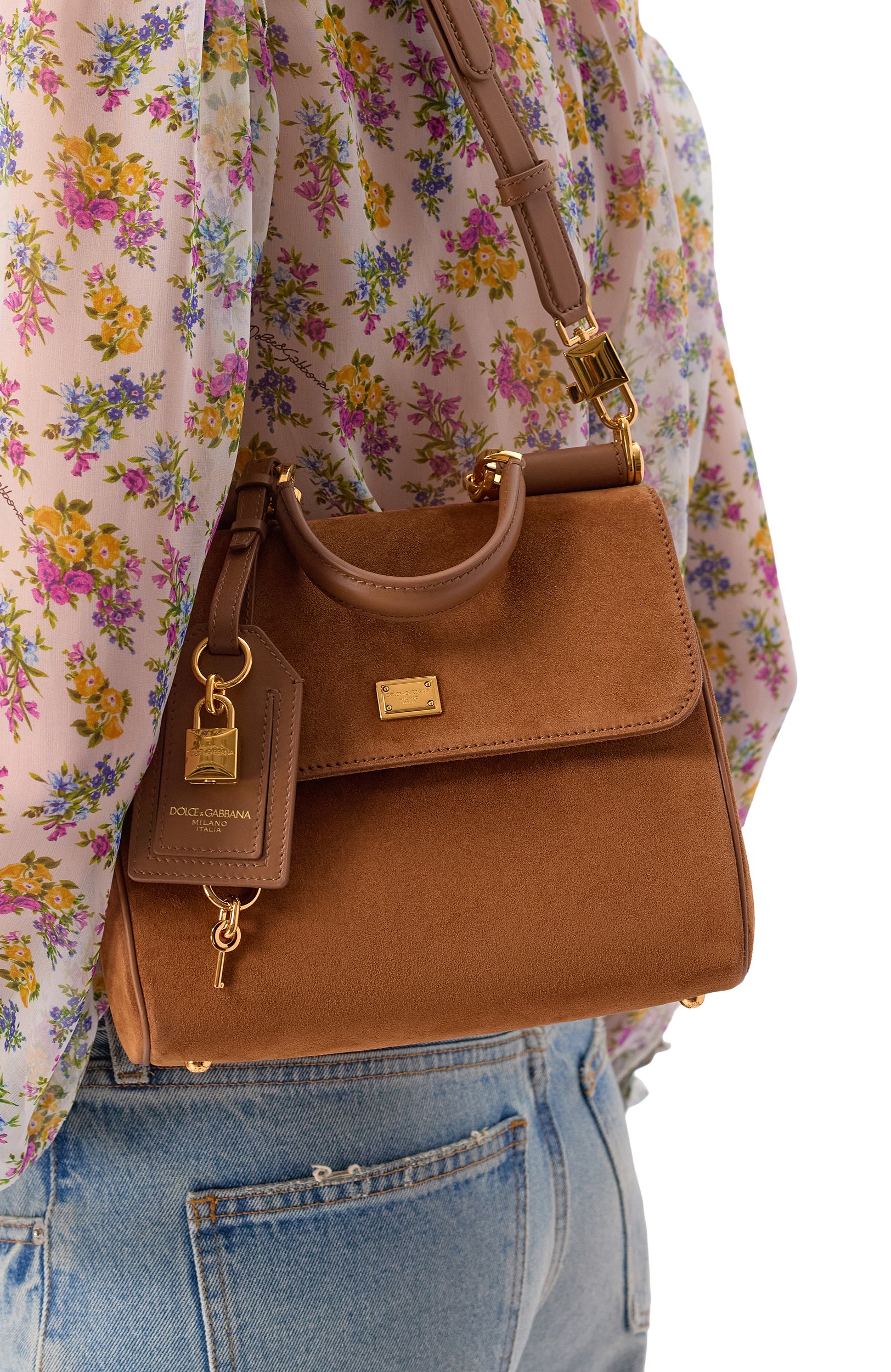 Сумка my sicily DOLCE & GABBANA светло-коричневого цвета по цене 275000 руб., арт. BB7781/B0903, фото 2 Сумка my sicily DOLCE & GABBANA, арт. BB7781/B0903, фото 2