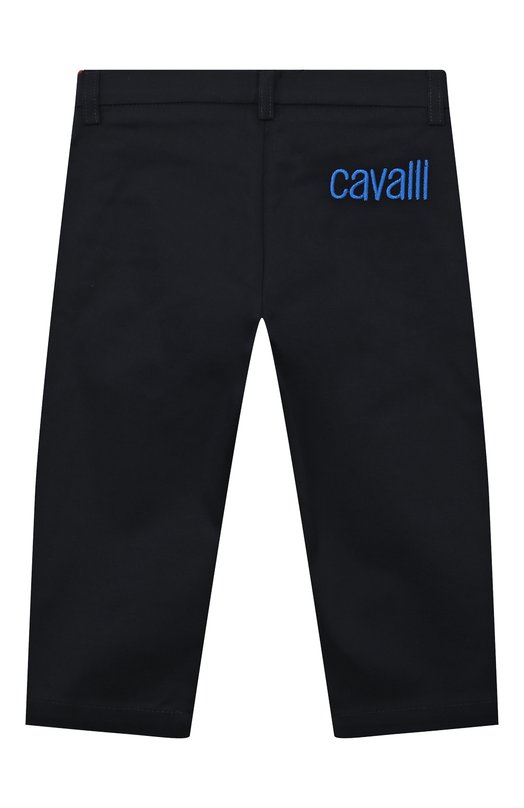 Хлопковые брюки Roberto Cavalli Синий, фото 2