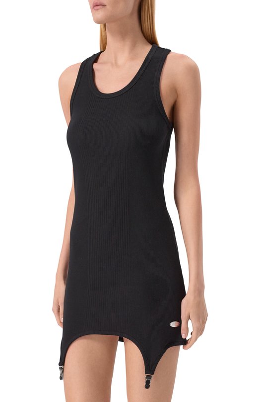 Хлопковое платье Jean Paul Gaultier 25/04-W-DR073/J014 Чёрный  25/04-W-DR073/J014 Фото 3