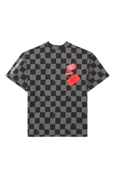 Хлопковая футболка SPRAYGROUND, арт. SPY1539BLK/TURN AR0UND 0VER T-SHIRT BLK