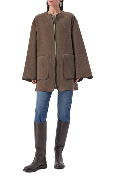 Шерстяное полупальто TOTEME, арт. 251-WR04262-FB0039, фото 2