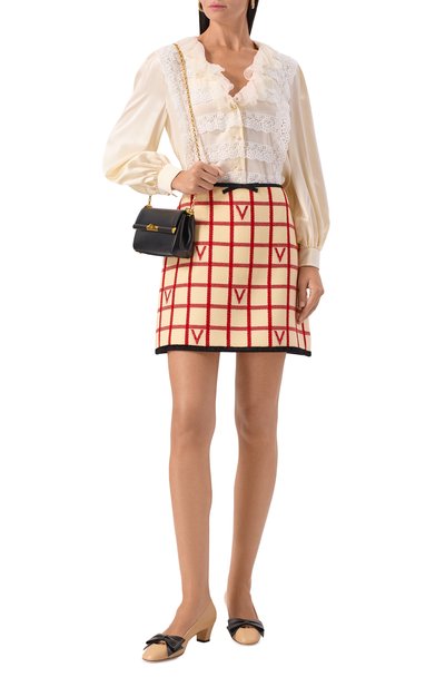 Юбка из шерсти и хлопка VALENTINO, арт. 7B3RADJ4/9JN, фото 2