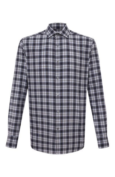 Мужская хлопковая рубашка ZEGNA, арт. UDX21A7/SRF5