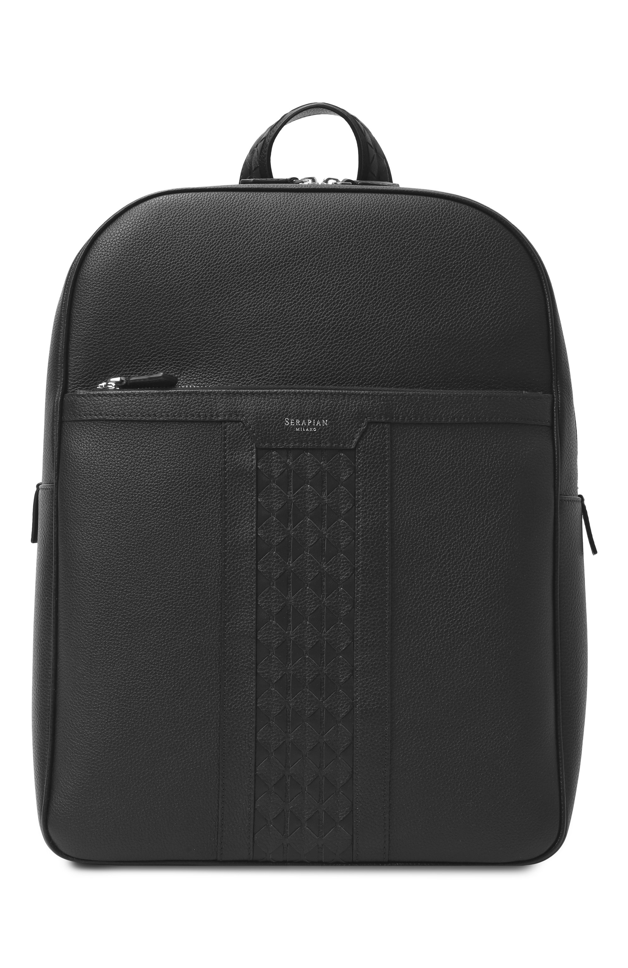 Рюкзак SERAPIAN MILANO черного цвета по цене 288500 руб., арт. SRCM0MLL738431A, фото 1 Рюкзак SERAPIAN MILANO, арт. SRCM0MLL738431A, фото 1