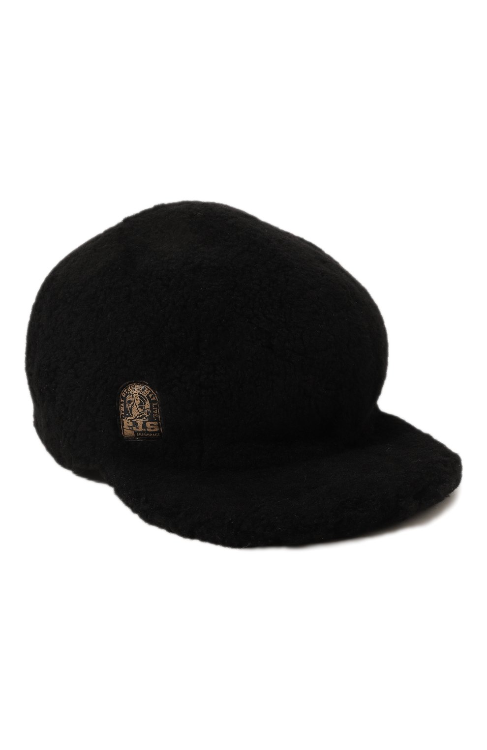 Бейсболка из овчины PARAJUMPERS черного цвета по цене 22500 руб., арт. PAACHA55, фото 1 Бейсболка из овчины PARAJUMPERS, арт. PAACHA55, фото 1