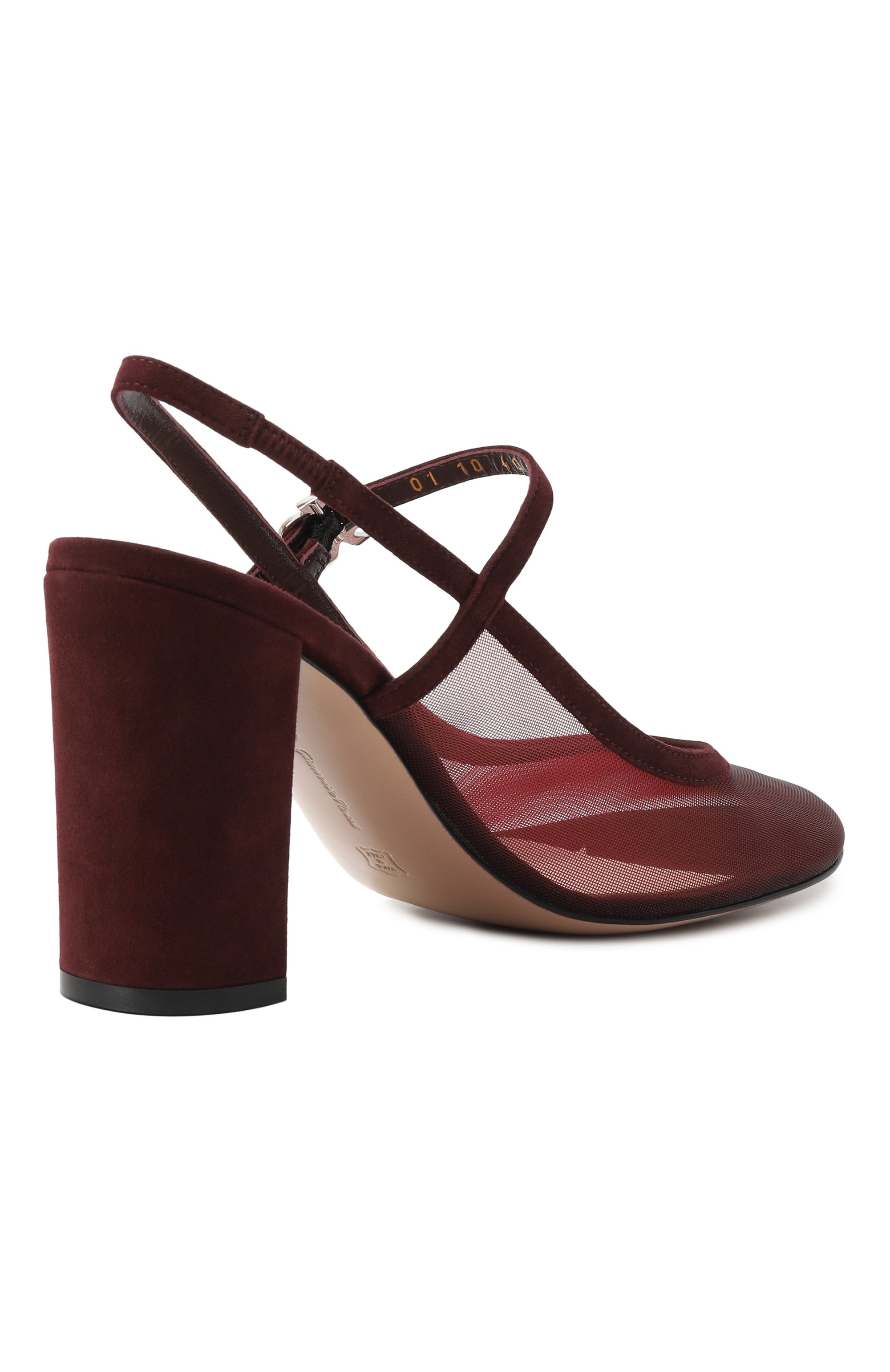 Комбинированные туфли francoise GIANVITO ROSSI, арт. G95584.85RIC.RSCRYRY, фото 5