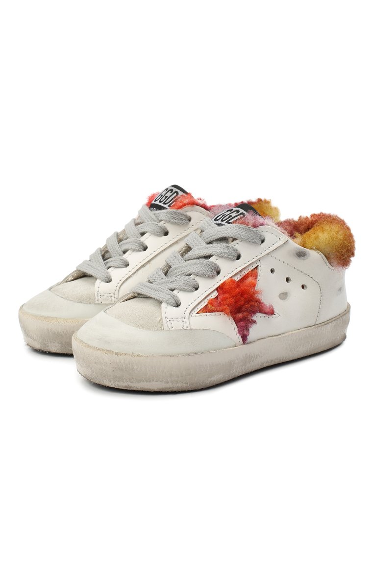 Кожаные кеды GOLDEN GOOSE DELUXE BRAND, арт. GJF00107.F000435, фото 1