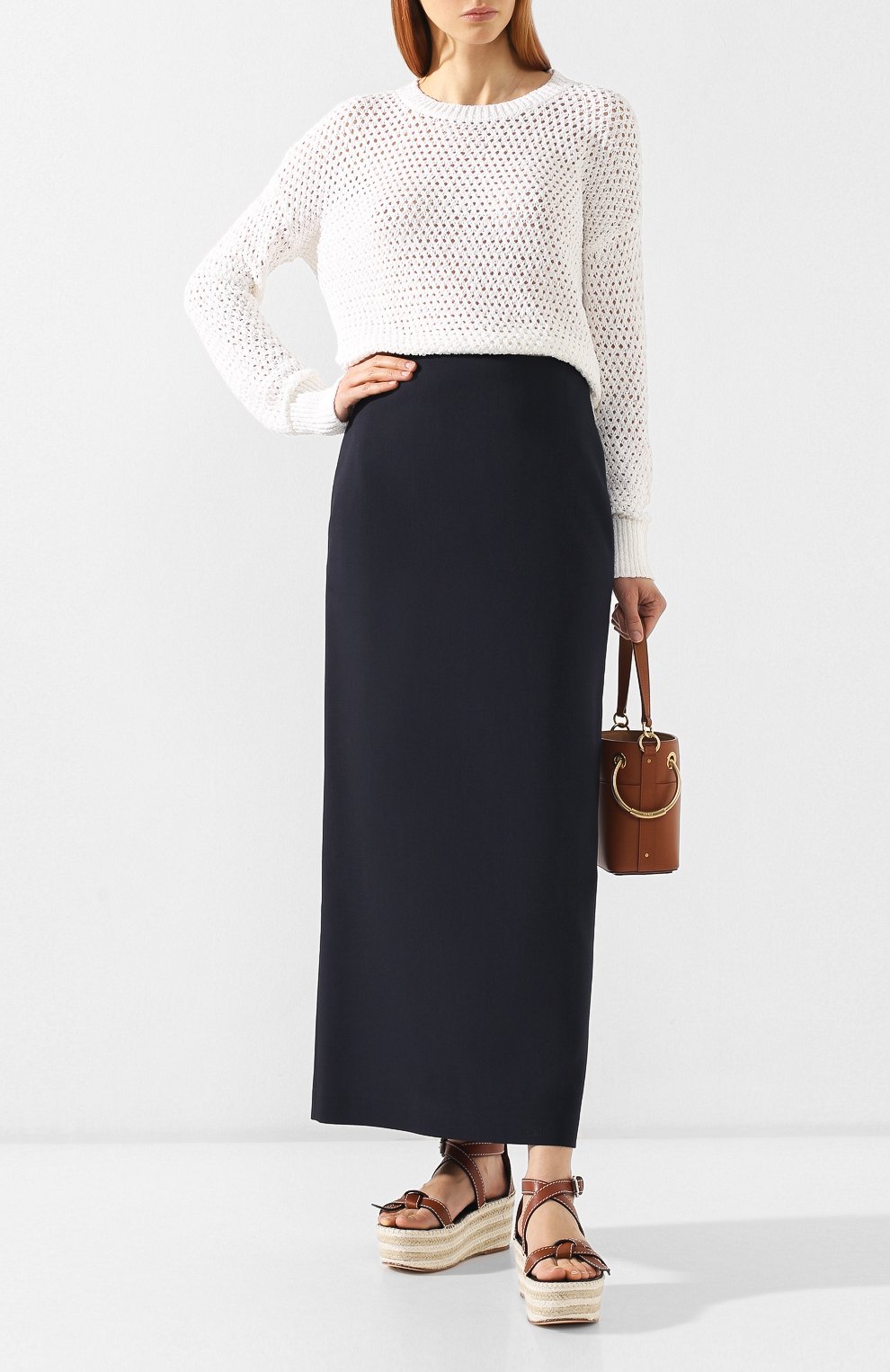 Юбка-макси JIL SANDER NAVY, арт. JNWM3508F/JM2124, фото 2