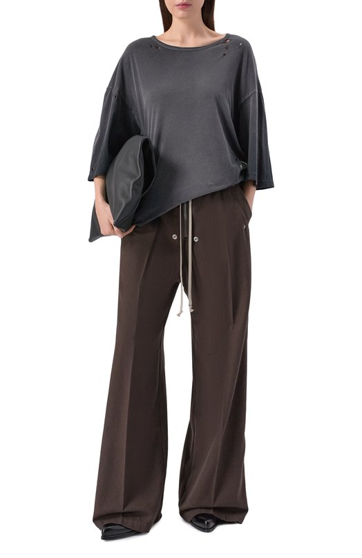 Хлопковое брюки DRKSHDW DS02E7327/CFL Коричневый  DS02E7327/CFL Фото 2