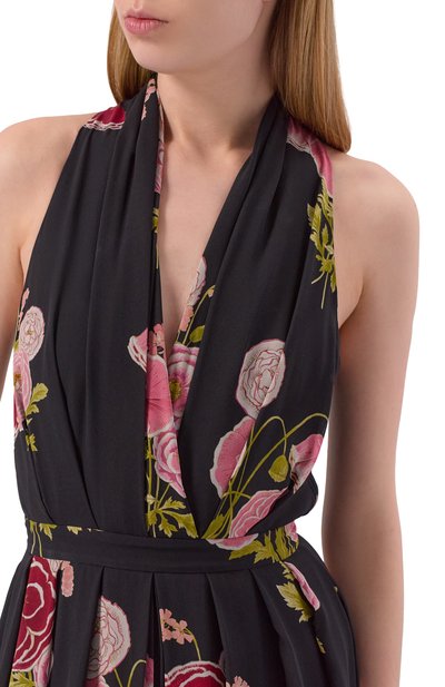 Шелковое платье GIAMBATTISTA VALLI черного цвета по цене 699500 руб., арт. 26SSRVCA5016/30PRI, фото 4 Шелковое платье GIAMBATTISTA VALLI, арт. 26SSRVCA5016/30PRI, фото 4