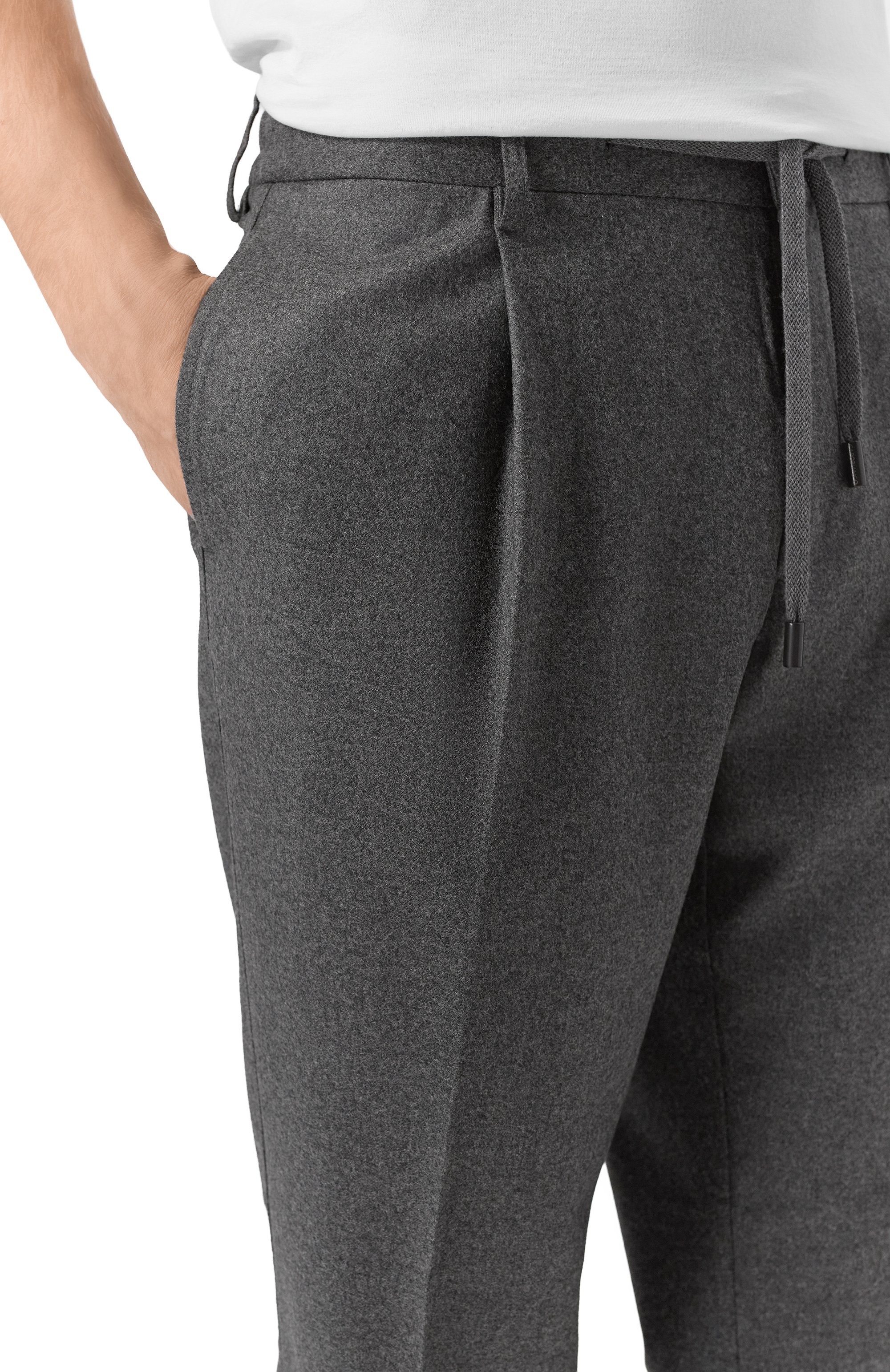 Брюки из шерсти и кашемира CAPOBIANCO, арт. 19M808.FA00., фото 5