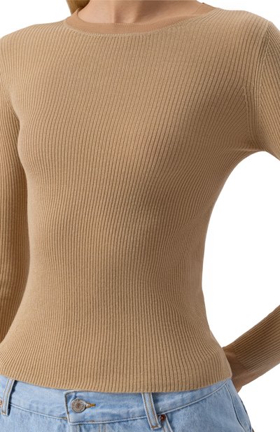 Пуловер из шелка и шерсти MAX MARA STUDIO, арт. GIGANTE, фото 5