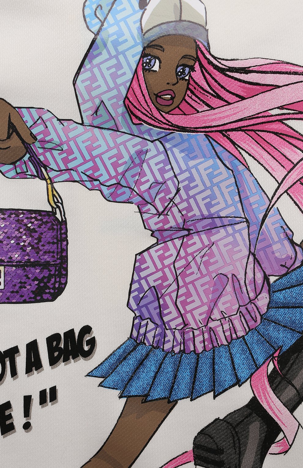 Хлопковое платье FENDI, арт. JFB611/5V0/4-6, фото 3