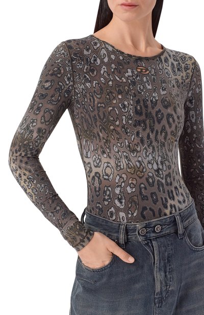 Боди DIESEL леопардового цвета по цене 19850 руб., арт. A22093/0GFCK, фото 5 Боди DIESEL, арт. A22093/0GFCK, фото 5