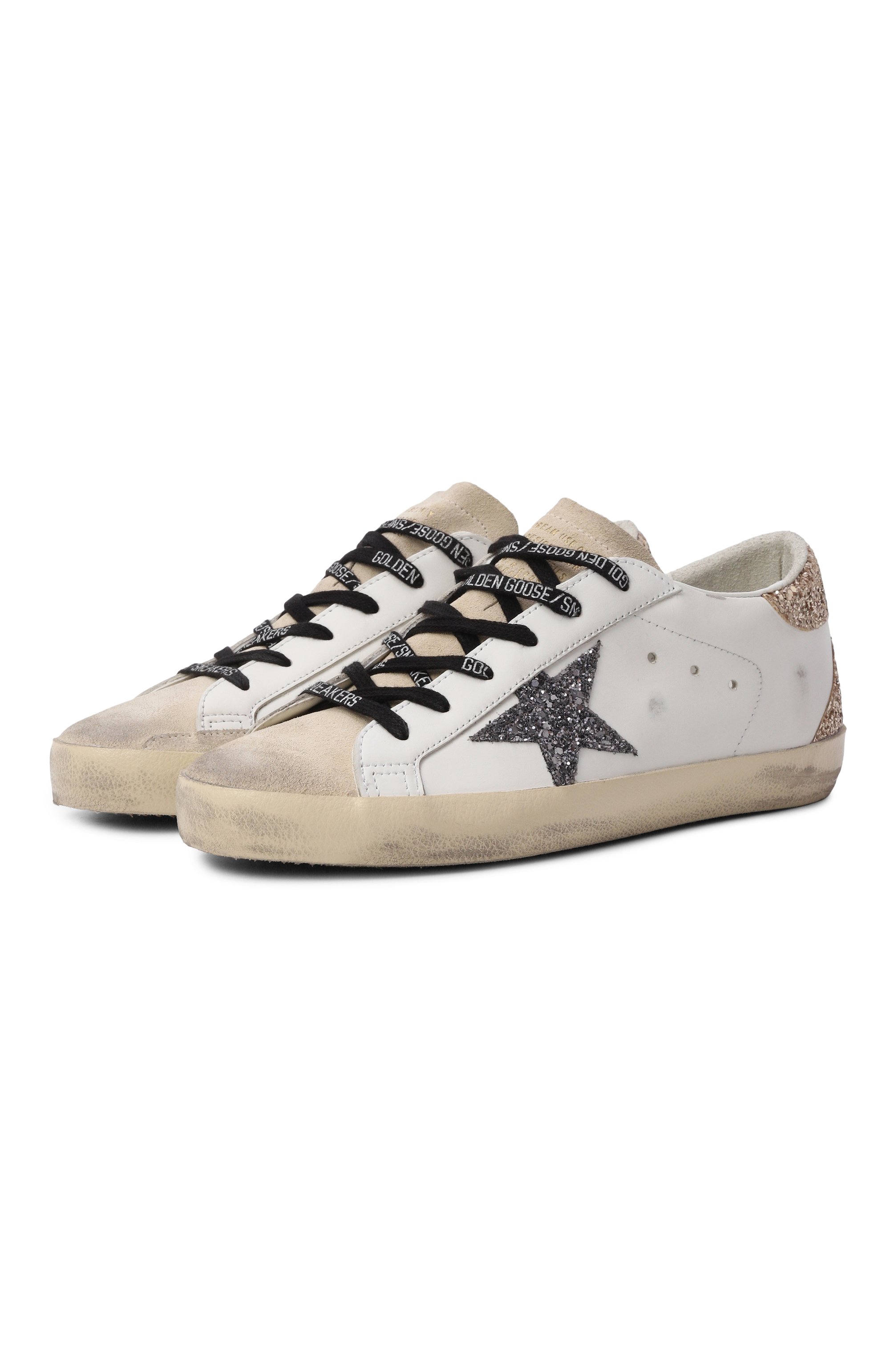 Комбинированные кеды super-star GOLDEN GOOSE DELUXE BRAND, арт. GWF00102.F005358, фото 1