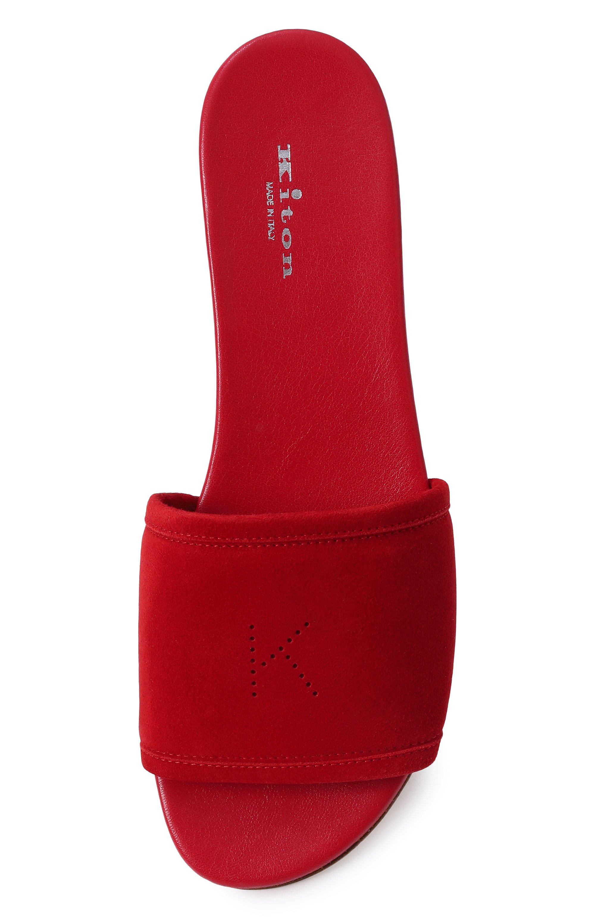 Замшевые шлепанцы KITON, арт. D57809N0100820, фото 6