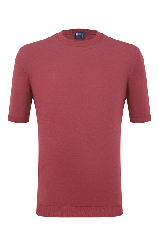 Хлопковый джемпер Fedeli MU0D8014/GIZA LIGHT DUSTY Бордовый MU0D8014/GIZA LIGHT DUSTY