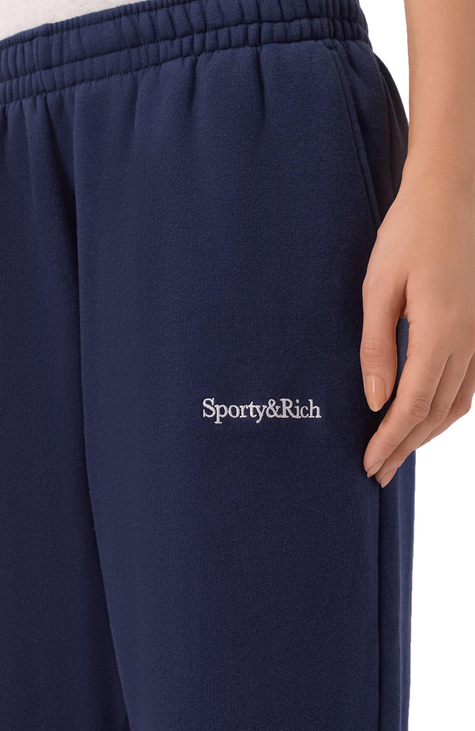 Хлопковые брюки SPORTY AND RICH, арт. PA08884300BL106, фото 5