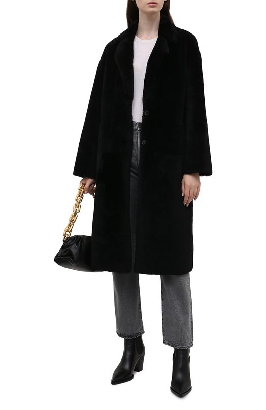 Шуба из овчины Ines&Marechal Чёрный, фото 2