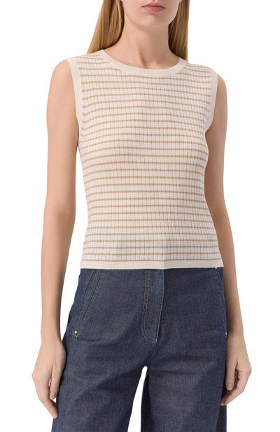 Топ из шелка и шерсти  MAX MARA STUDIO, арт. VALERIA, фото 3