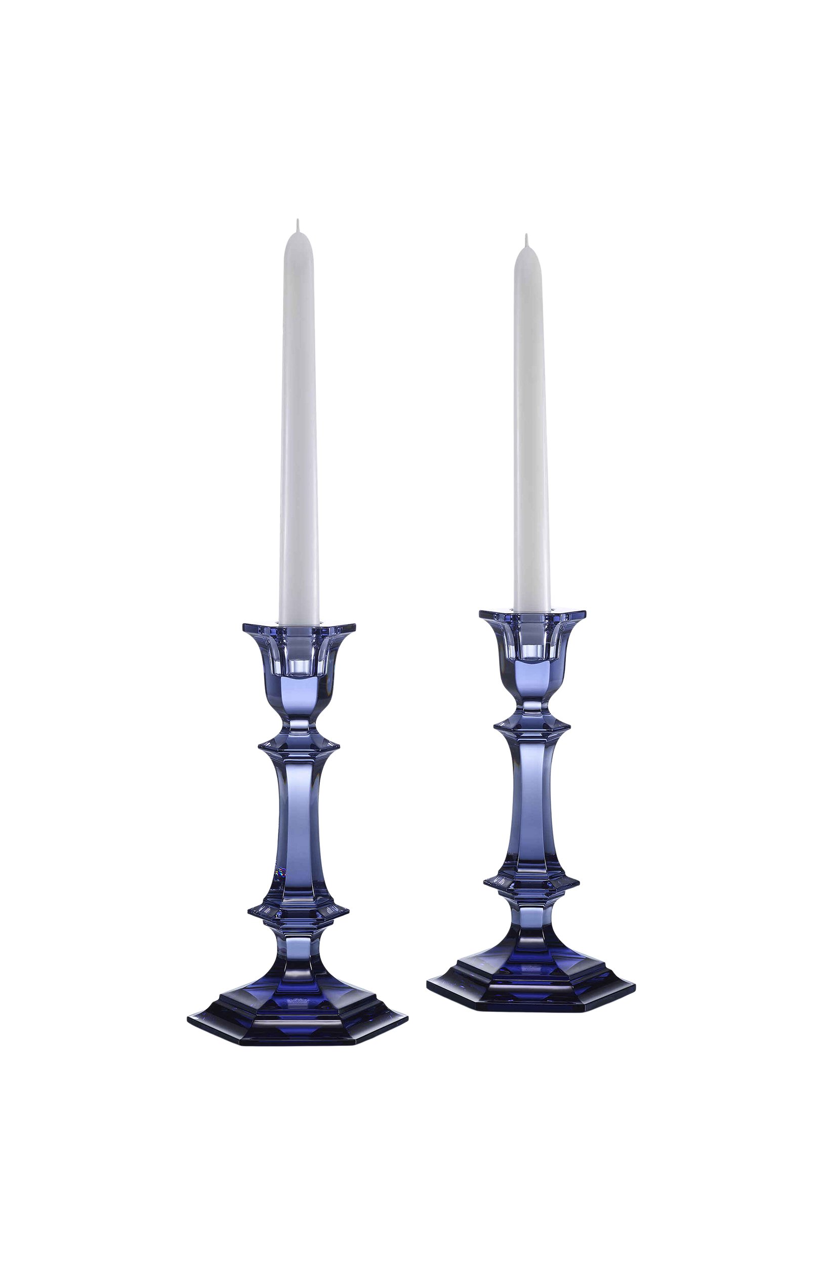 Набор из 2-х подсвечников harcourt midnight BACCARAT синего цвета по цене 129000 руб., арт. 2 818 329, фото 1 Набор из 2-х подсвечников harcourt midnight BACCARAT, арт. 2 818 329, фото 1