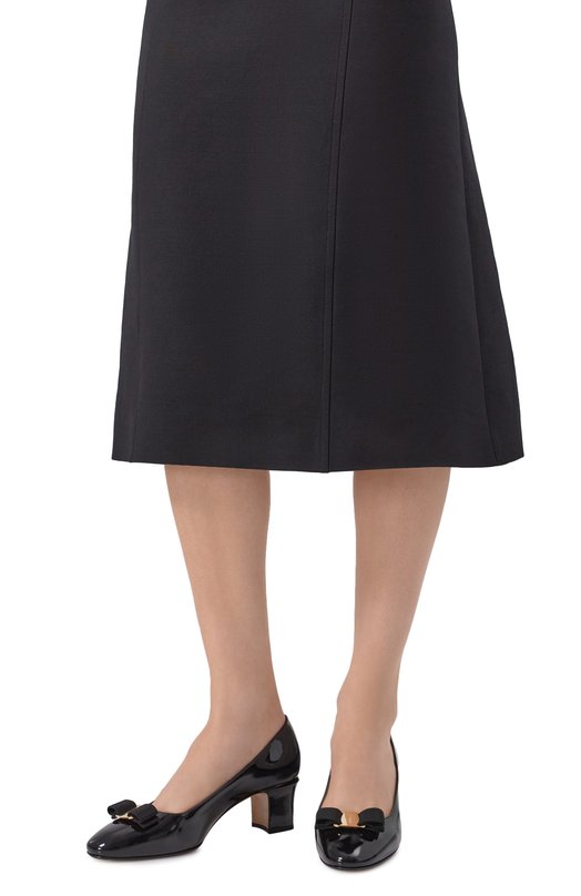Лакированные туфли Vara Bow 50 Ferragamo 01L116/790 Чёрный  01L116/790 Фото 2