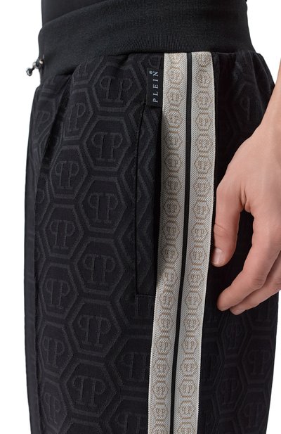 Хлопковые брюки PHILIPP PLEIN черного цвета по цене 82700 руб., арт. SAFC MJT2715 PTE003N, фото 5 Хлопковые брюки PHILIPP PLEIN, арт. SAFC MJT2715 PTE003N, фото 5