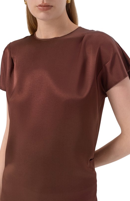 Атласный топ Noble&Brulee NB125/180625/02 Коричневый  NB125/180625/02 Фото 5