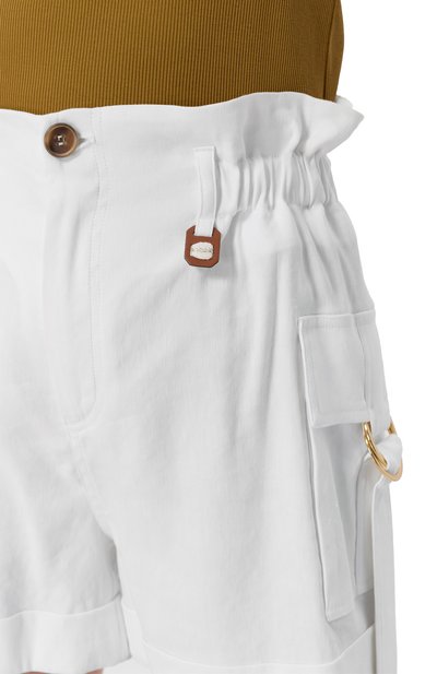 Шорты изо льна и вискозы LORENA ANTONIAZZI, арт. E2534PA26A/3347, фото 5