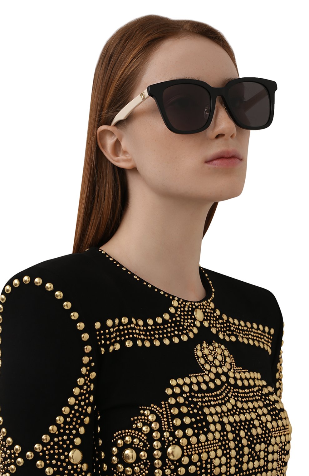 Солнцезащитные очки GUCCI черно-белого цвета по цене 37450 руб., арт. GG1000SK 003, фото 2 Солнцезащитные очки GUCCI, арт. GG1000SK 003, фото 2