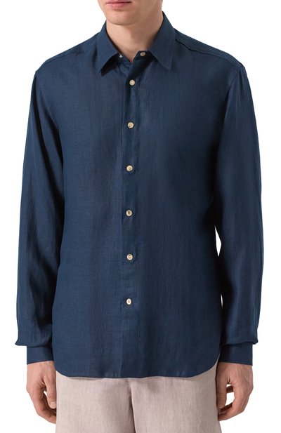 Льняная рубашка KITON, арт. UMCBUBAH0928617, фото 3