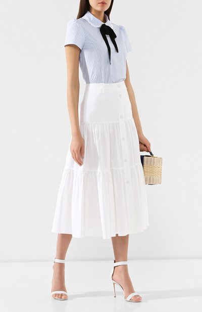 Хлопковая юбка REDVALENTINO, арт. RR0RAA85/0VU, фото 2