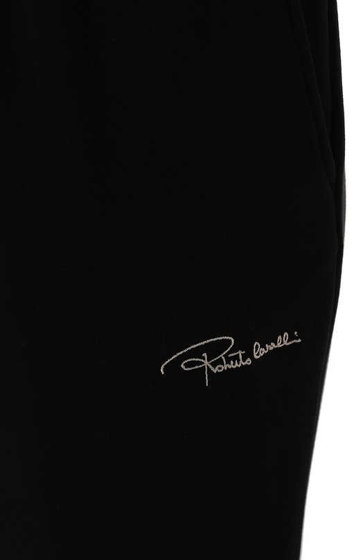 Хлопковые брюки Roberto Cavalli Чёрный, фото 5