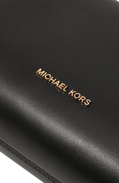 Женский клатч belle MICHAEL MICHAEL KORS черного цвета, арт. 32H3G9BC8L | Фото 3 (Материал: Натуральная кожа; Материал сплава: Проставлено; Женское Кросс-КТ: Клатч-клатчи; Драгоценные камни: Проставлено; Размер: small)