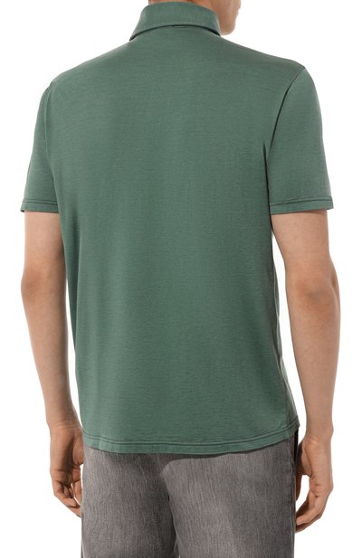 Поло из шелка и хлопка KITON, арт. UMK0356, фото 4