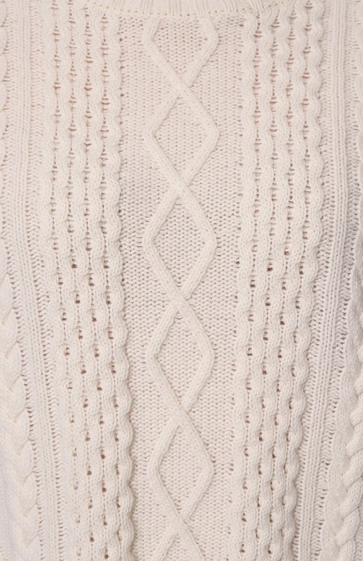 Свитер из шерсти и кашемира crem38 Кремовый, фото 5