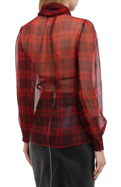 Шелковая блузка SAINT LAURENT, арт. 641585/Y8B86, фото 4