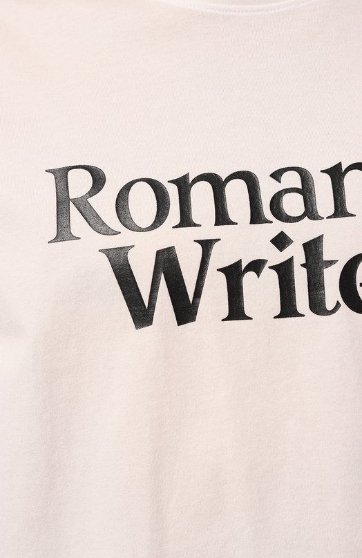 Хлопковая футболка Tee Library Кремовый, фото 5