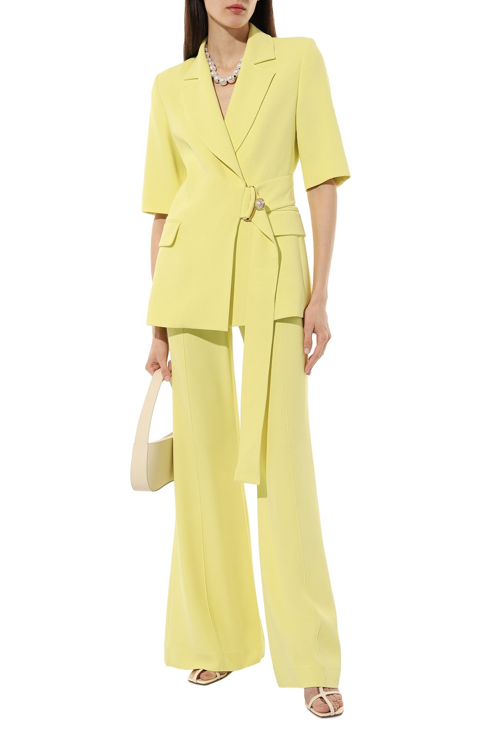 Брюки ELIE SAAB желтого цвета по цене 119000 руб., арт. P0005N, фото 2 Брюки ELIE SAAB, арт. P0005N, фото 2