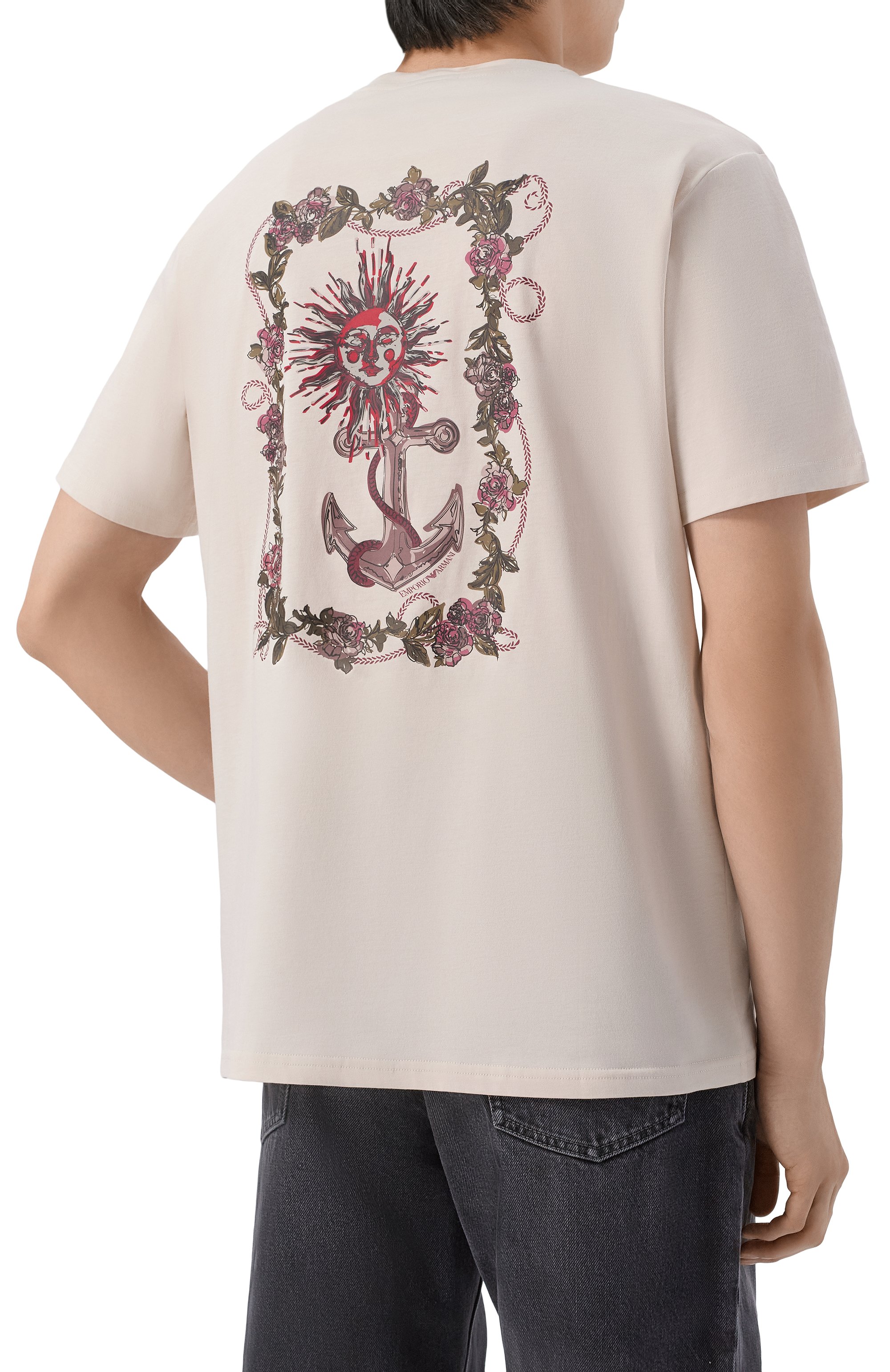 Хлопковая футболка EMPORIO ARMANI, арт. EM000574/AF20435, фото 4