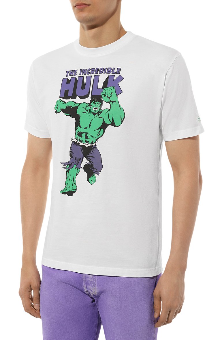 Мужская хлопковая футболка MC2 SAINT BARTH белого цвета, арт. STBM TSHIRT MAN/TSHM001/02203B | Фото 3 (Длина (для топов): Стандартные; Рукава: Короткие; Материал внешний: Хлопок; Принт: С принтом; Стили: Кэжуэл; Кросс-КТ: Пляж, Джерси; Мужское Кросс-КТ: Футболка-одежда; Дета�ли: Без декора; Автоматизация состава: Проставлено; Автоматизация ТО: Проставлено)