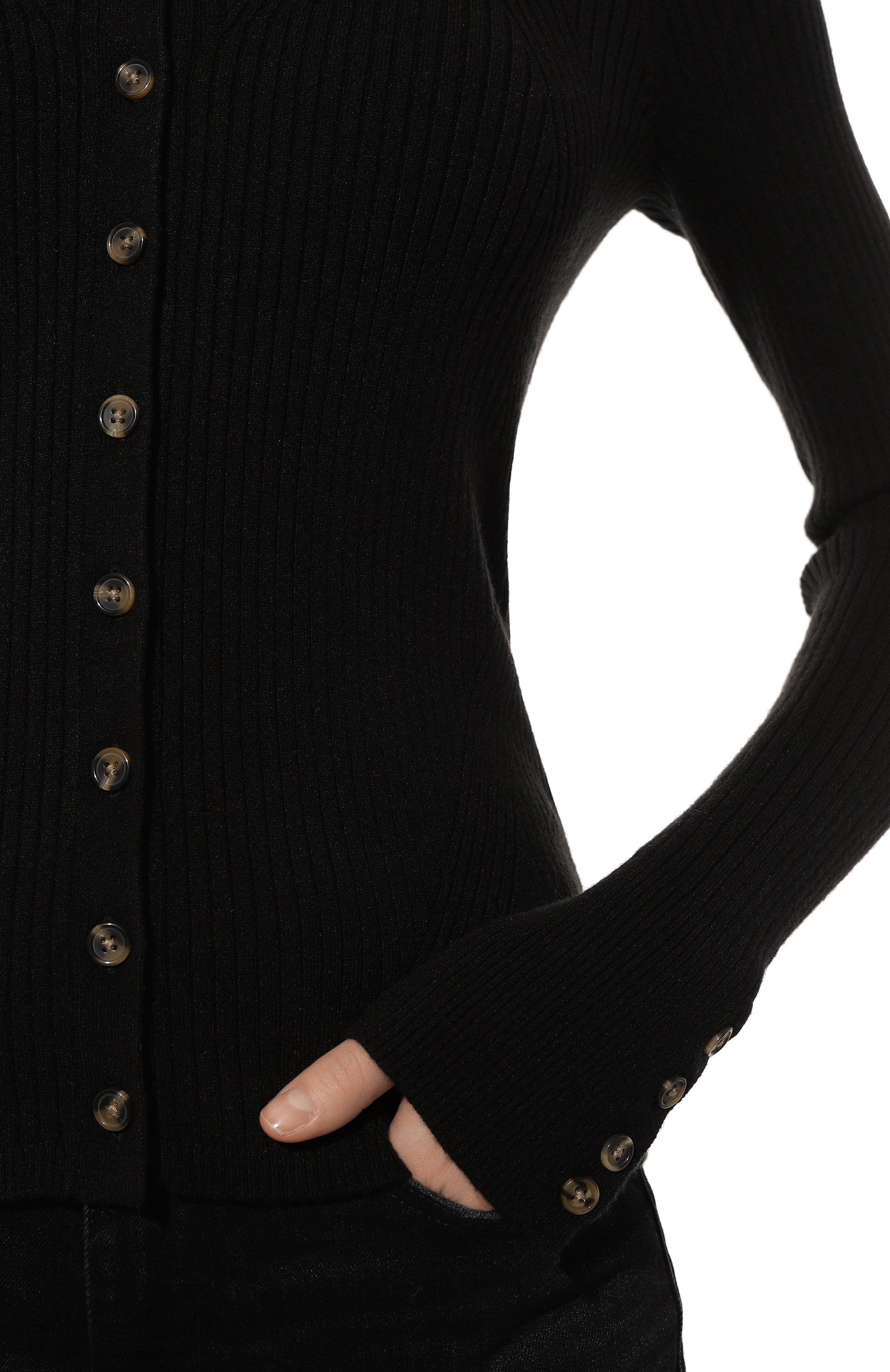 Кардиган PAIGE черного цвета по цене 40900 руб., арт. 5459J60-1086, фото 5 Кардиган PAIGE, арт. 5459J60-1086, фото 5