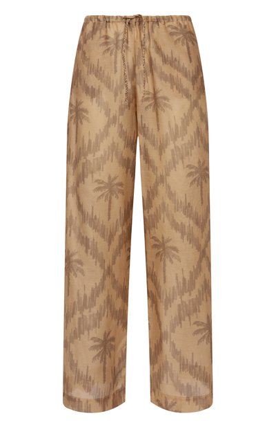 Женские брюки из хлопка и шелка MANEBI, арт. V73FQ