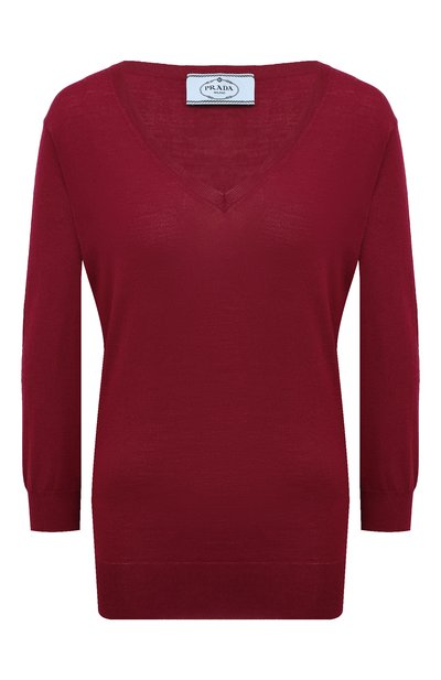 Женский шерстяной пуловер PRADA, арт. P24Q77-J2N-F0007-142