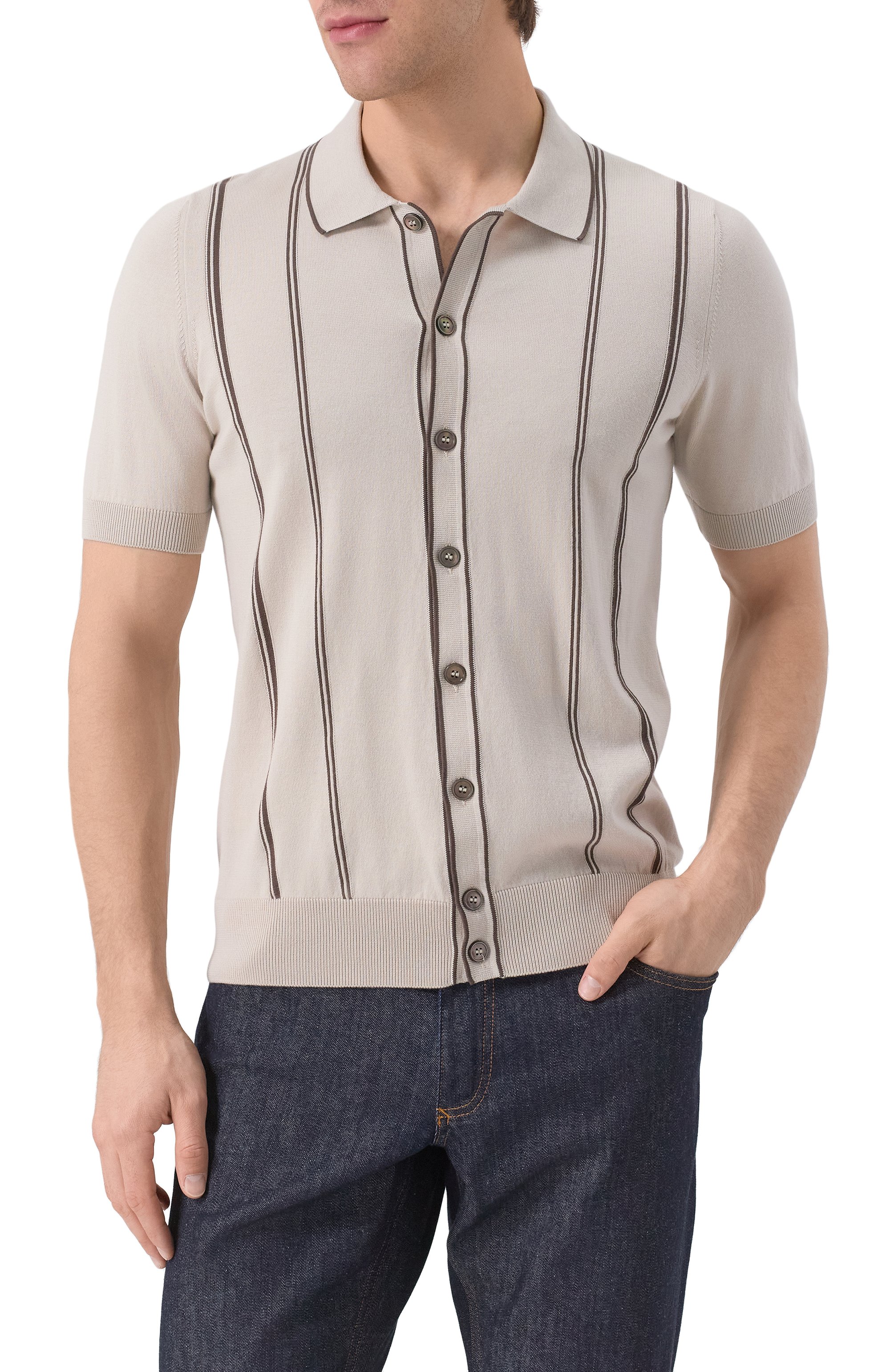 Хлопковая рубашка GRAN SASSO, арт. 59135/18041, фото 3