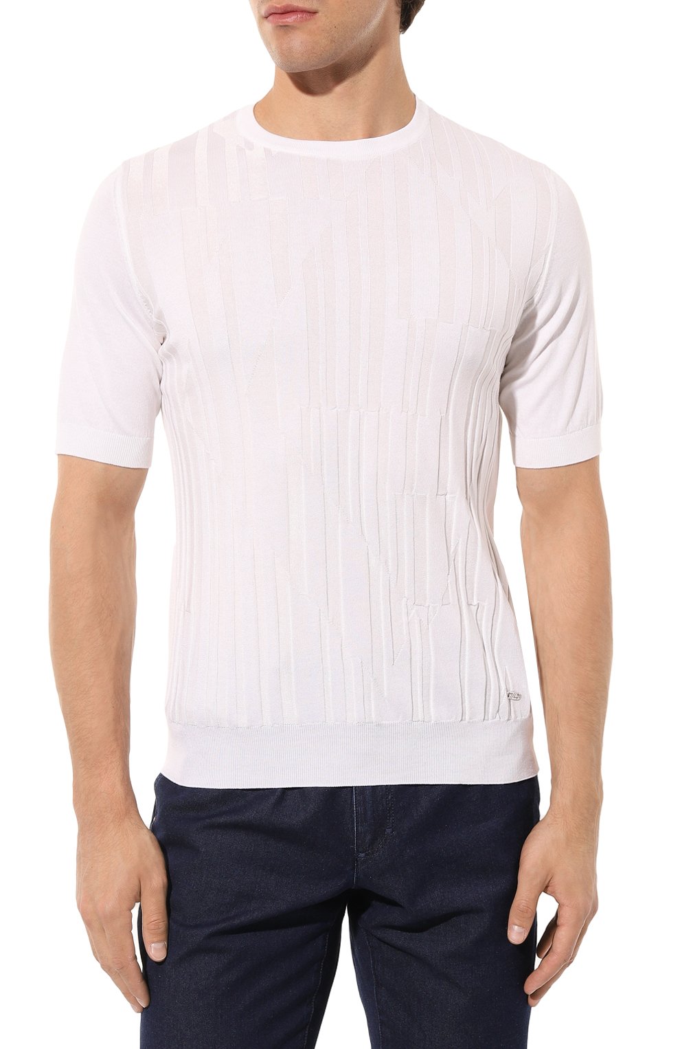 Джемпер из шелка и хлопка ZILLI, арт. MBZ-RN100-MIRR1/MC01, фото 3