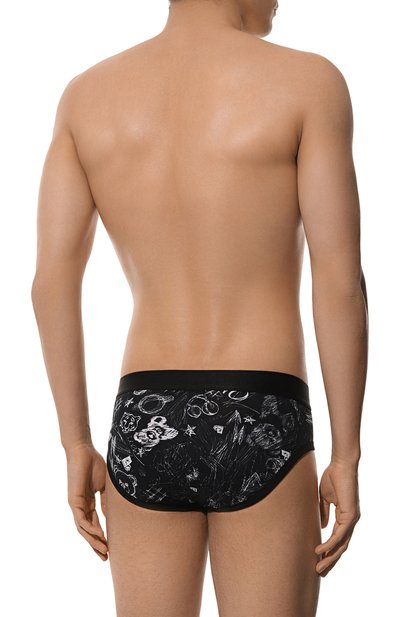 Хлопковые брифы MOSCHINO черного цвета по цене 4565 руб., арт. A1307/4412, фото 3 Хлопковые брифы MOSCHINO, арт. A1307/4412, фото 3