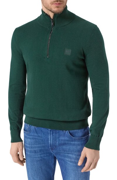 Хлопковый джемпер BOSS ORANGE, арт. 50527585, фото 3